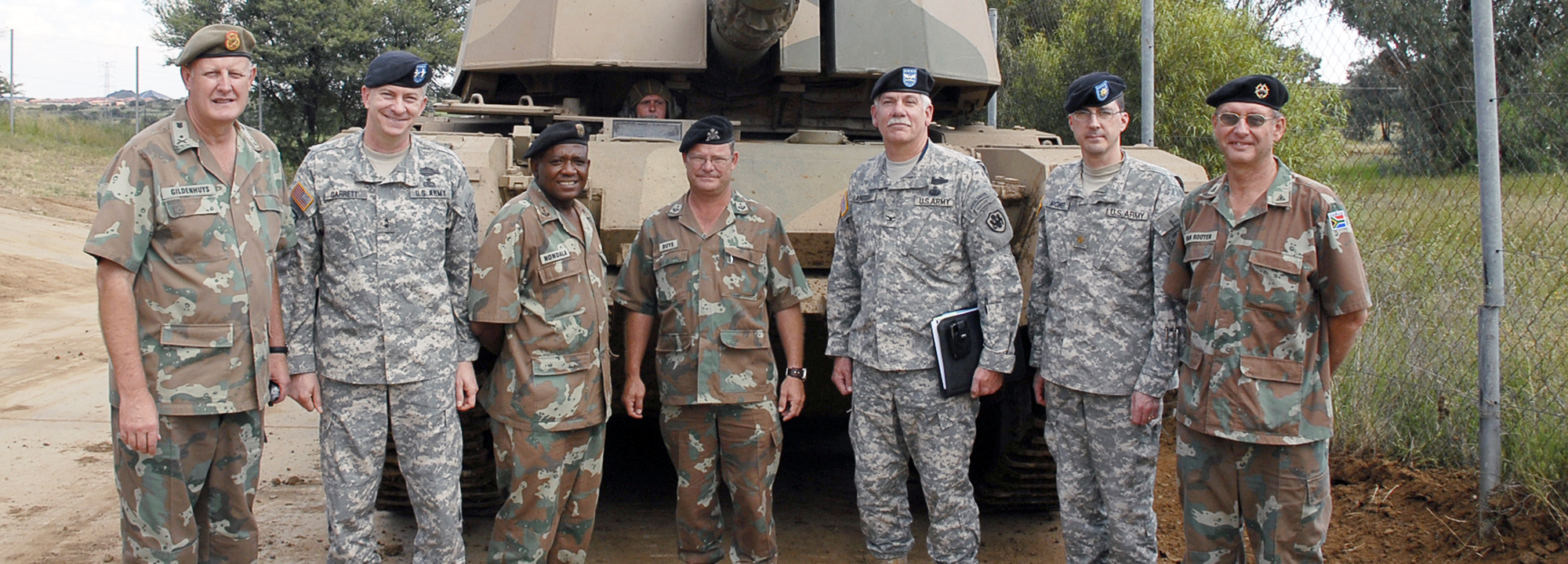 Armed members of the South African far right group the Afrikaner